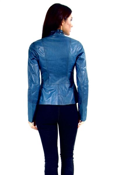 Жіноча шкіряна куртка Z-219 Mavi XS Z-219 Mavi-XS фото